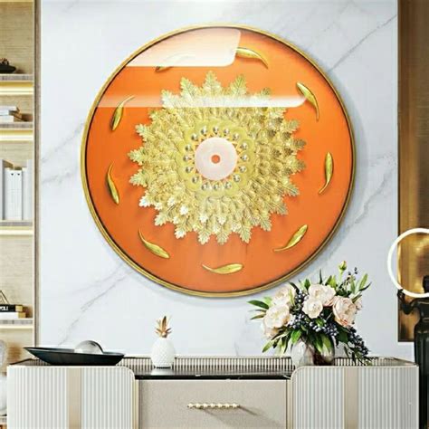 Mandana Round Modern Wall Art | Smartway Lighting – Smartway Lighting