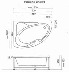 misure vasca vasca da bagno non idromassaggio ad angolo 150x100 cm misure vasca vasca da bagno non idromassaggio ad angolo 150x100 cm