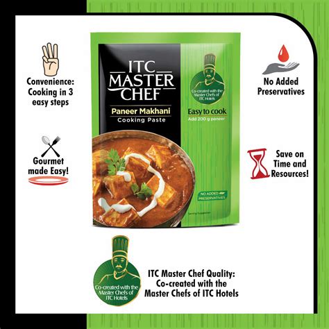 R-MART GROCERIES. Buy itc-master-chef-paneer-makhani-cooking-paste-80g