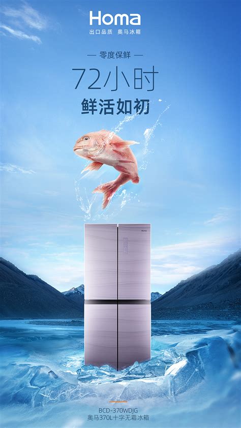 冰箱卖点推广系列海报|平面|海报|留赤勿红 - 原创作品 - 站酷 (ZCOOL)