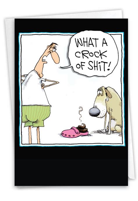 Crock of Shit: Funny Birthday Card - Dog
