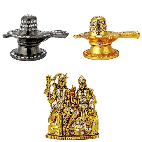 LE Lord Shiva-Shiv Black Jyotirling-Shivling Golden Shiva Family Shiv ...