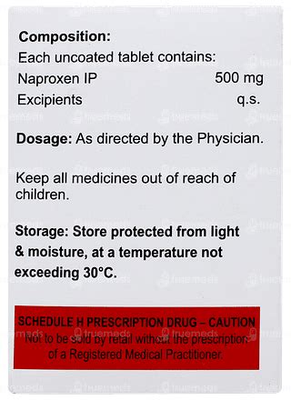 Naprowel 500 Mg Tablet 10 - Uses, Side Effects, Dosage, Price | Truemeds