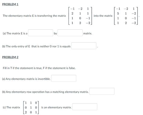 Image result for Elementary Matrix Example