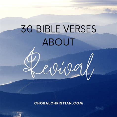 30 Bible Verses About Revival - choralchristian.org