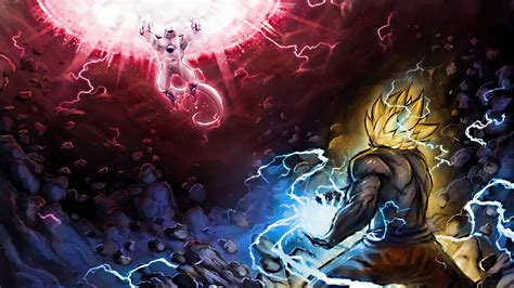 Fond d'écran : Dragon Ball, Freeza, Son Goku, Kamehameha, Super Saiyan 1920x1080 - fishpen0 ...