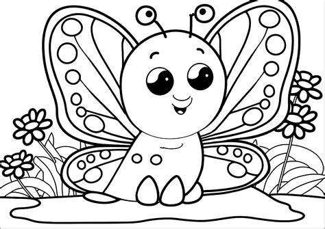 Cute Coloring Pages Butterfly