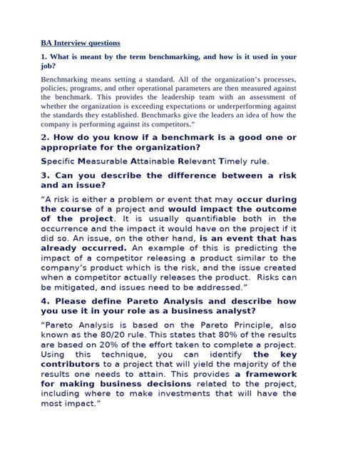 Image result for BA Interview Questions and Answers