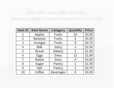 Image result for Simple Excel Inventory Program