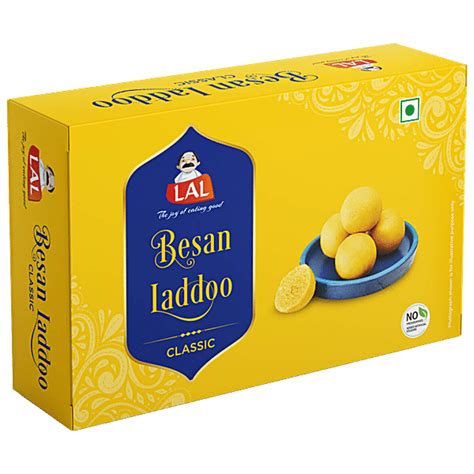 Buy Lal Classic Besan Ladoo - Indian Sweet, No Preservatives Online at ...