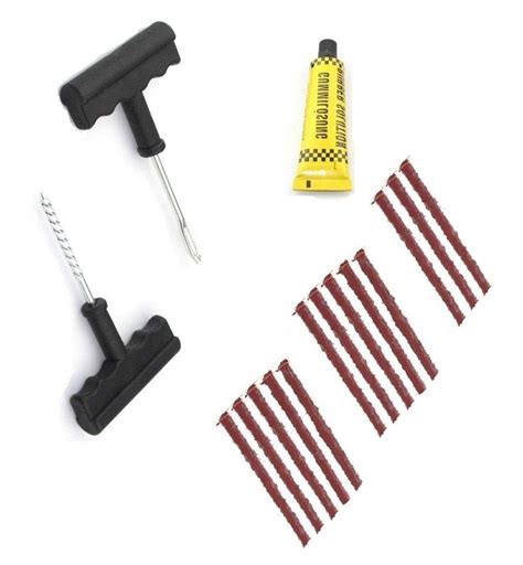 Bigwheels Universal Car & Bike 13 Rubber Strips Plugs Tubeless Flat ...