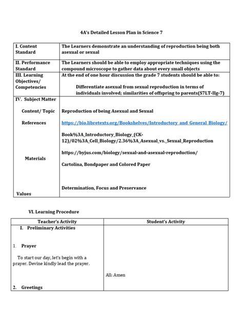 Image result for Grade 7 Science Lesson Plans