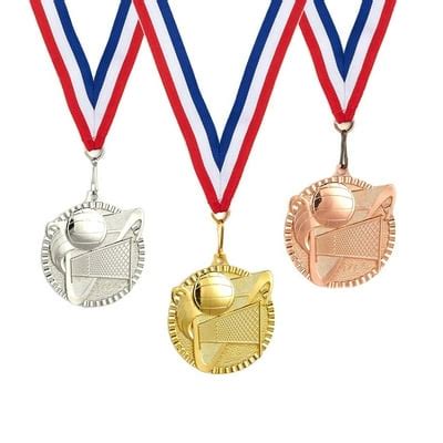 Juvale Metal Olympic Style Volleyball Award Medals Set with India | Ubuy