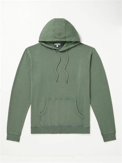 Peter Millar - Lava Wash Cotton-Blend Jersey Hoodie - Green Peter Millar