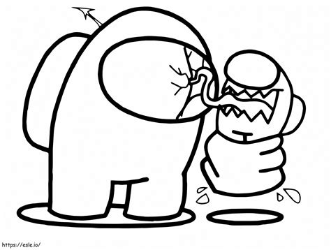 Among Us Coloring Sheet - Jenny Printable