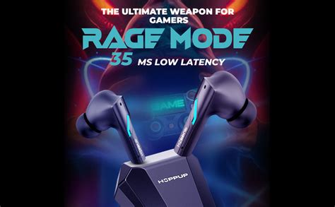 HOPPUP Predator Xo4 Gaming in Ear Wireless Earbuds with 50H Playtime ...