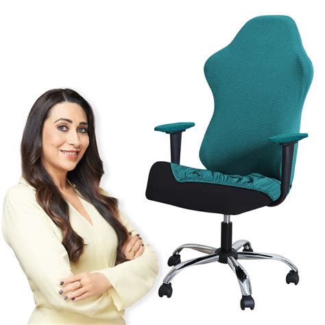 Jacquard Office Boss Chair Covers | Stretchable & Stylish | HOKIPO ...