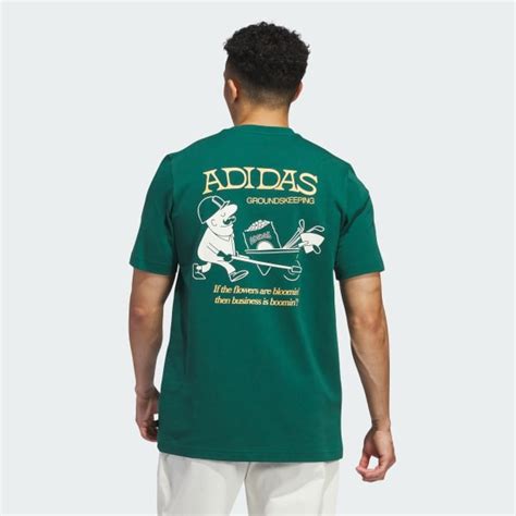 adidas Groundskeeper Graphic Pocket Tee - Green | Free Shipping with ...