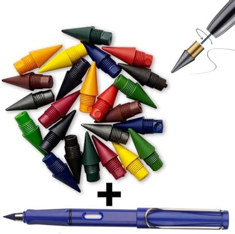 KICKZU 12pcs Color Pencils Everlasting Tip Everlasting Refills Pencil ...