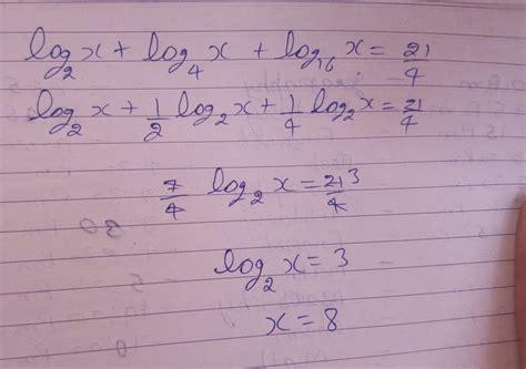 [Expert Answer] If logx to the base 2 + logx to the base 4 + logx to ...