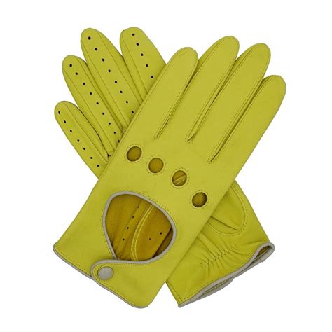 Jules. Women's Contrast Leather Driving Gloves By Southcombe Gloves ...