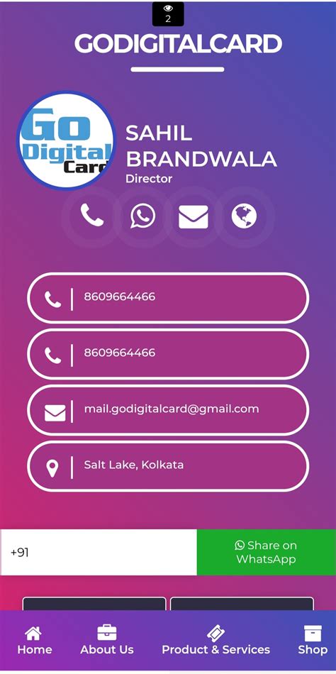 ConnectDigital || Digital Visiting Card Online || Business Card Online