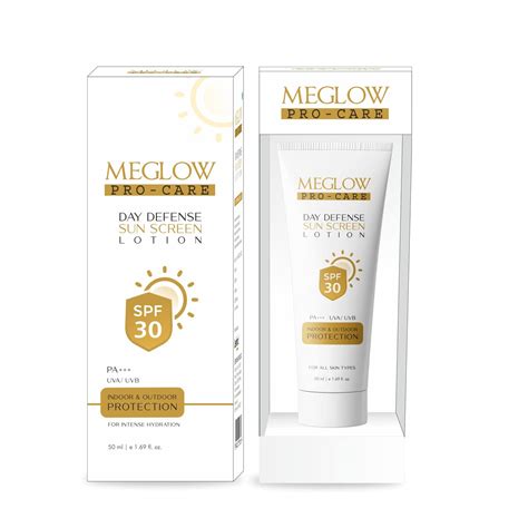 Meglow Pro-Care SPF 30 PA+++ Sunscreen Lotion for Face & Body (50ml ...