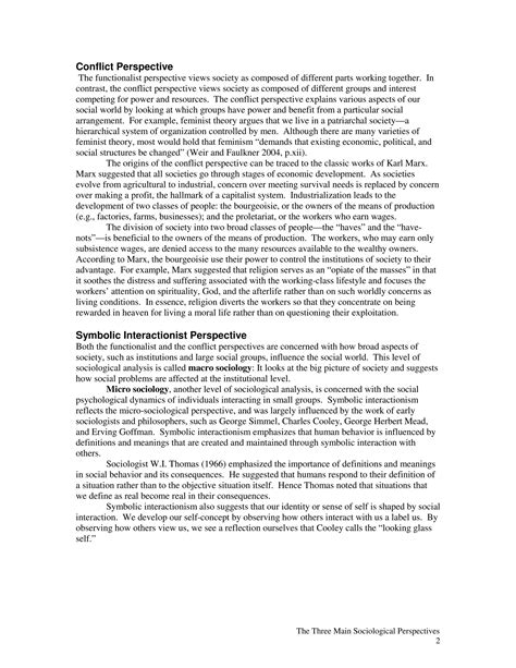 Sociological Perspective Definition