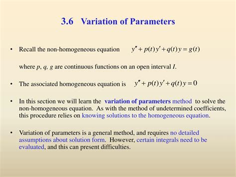 Variation of Parameters Diff.equations 的图像结果