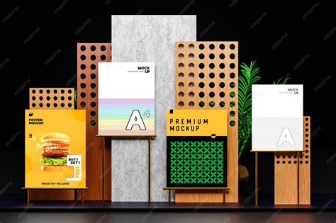 Flyer and poster mockup showcase | Premium PSD