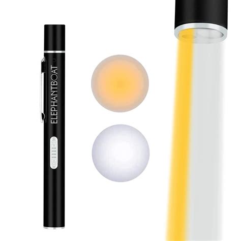 ELEPHANTBOAT® Dual Light Pen Torch for Doctors Nurses - USB ...