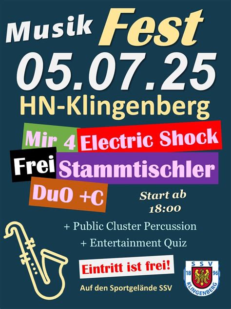 Musikfest beim SSV Klingenberg - MEGA XXL Lokalschau, Sportplatz SSV ...