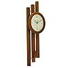 Buy CHRONIKLE Decorative Vertical Wooden Case Analog Pendulum Wall ...