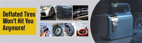 Tirewell ATJ-6188 Tire Inflator Air Compressor Battery Powered ...