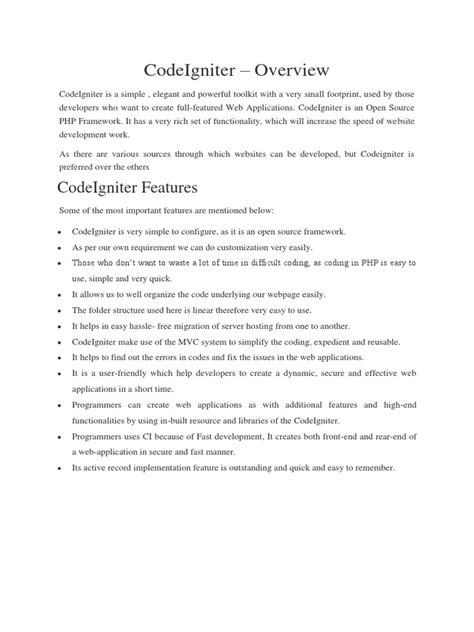 Image result for CodeIgniter Documentation