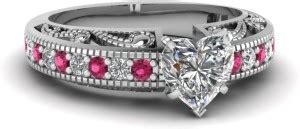 Naitik Jewels Beautiful Heart Shape Diamond Ring Sterling Silver Cubic ...