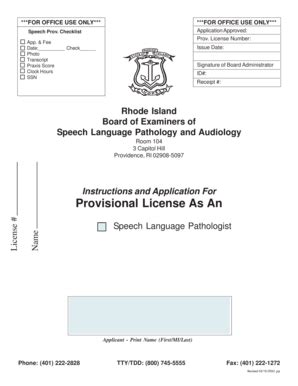 Fillable Online health ri Provisional License As An - Rhode Island ...