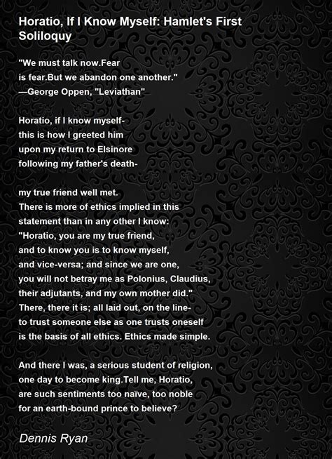 Horatio Trustworthy Quotes Horatio Gould's Sweet Prince Special Now