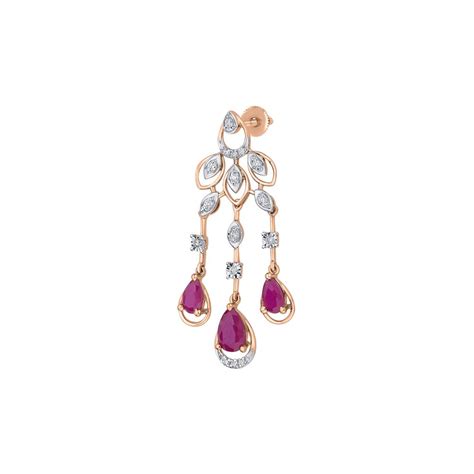 Buy Glorious Diamond Astra Necklace and Earrings in 14KT Rose Gold ...