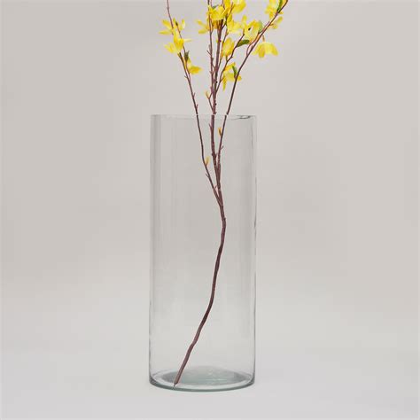 Buy Contour Glass Cylindrical Floor Vase from Home Centre at just INR ...