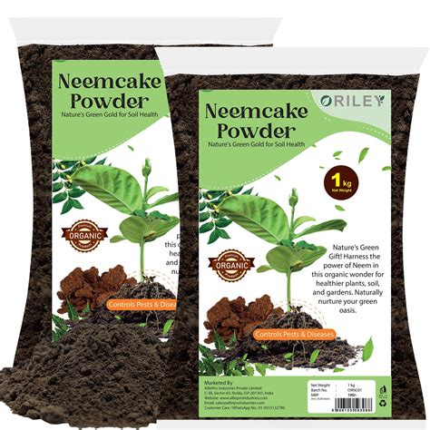 ORILEY Neem Cake Powder Organic Fertilizer & Pest Repellent Neemcake ...