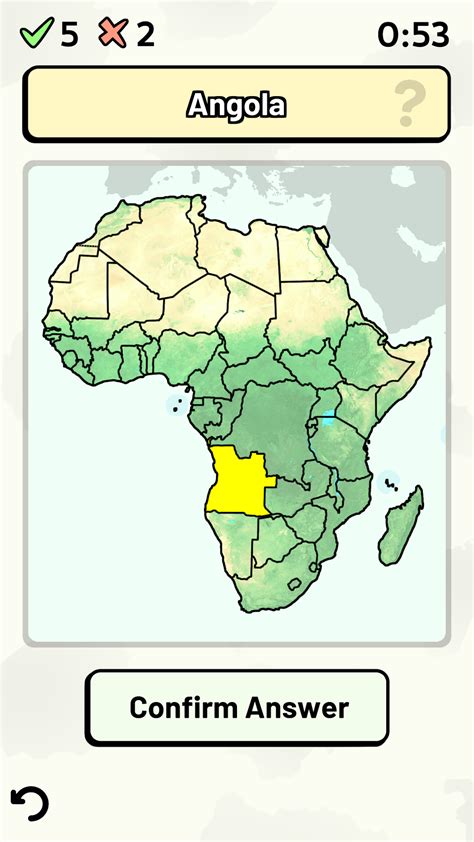 Africa Map Countries Quiz