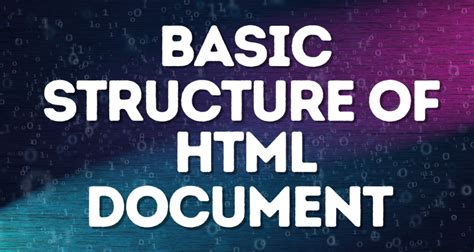 HTML Document Structure Table 的图像结果
