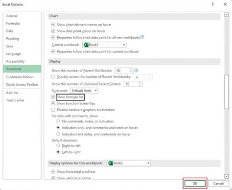 Excel Restore Formula Bar 的图像结果