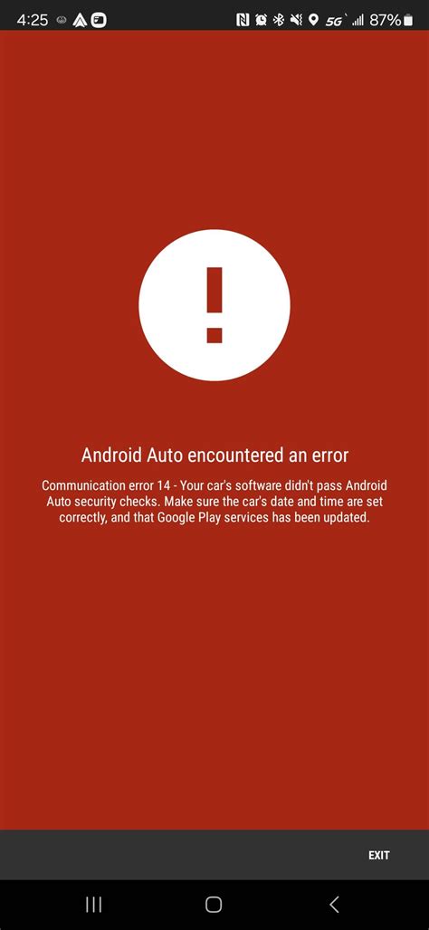 Image result for Android Auto Error