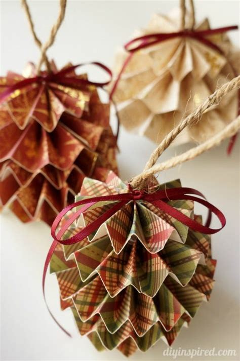 homemade christmas ornaments out of paper