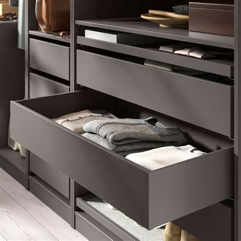 KOMPLEMENT drawer, dark grey, 100x58 cm (393/8x227/8") - IKEA