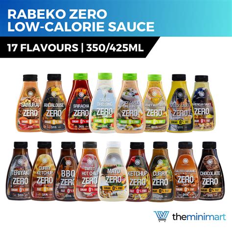 Rabeko ZERO Low-Calorie Healthy and All-Natural Ingredients Sauces ...