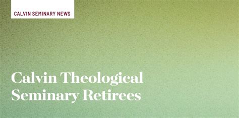 Image result for Calvin Theological Seminary Programs