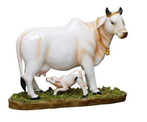 Buy SrI Krishna CULTURE Polyresin Hand Crafted Sacred Cow Murti and ...